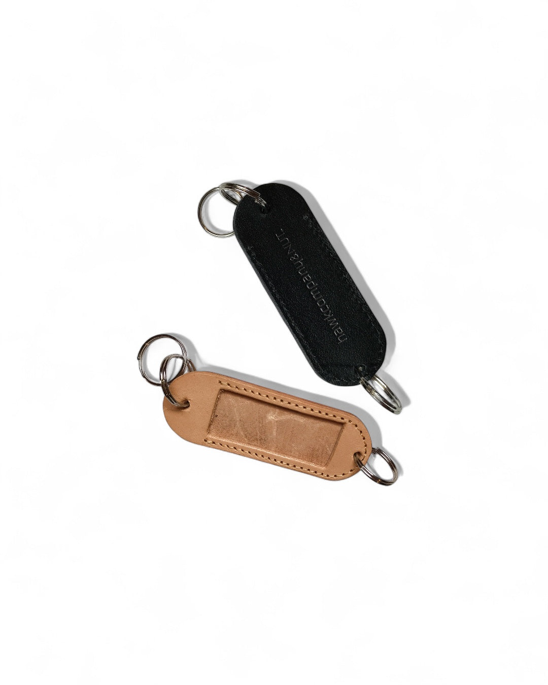LEATHER KEYRING NAME PLATE TYPE