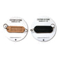 LEATHER KEYRING  NAME PLATE TYPE